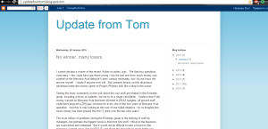 Mr.Tom Burgess's (former Senior Vice President in Emirates Airline) blog. 